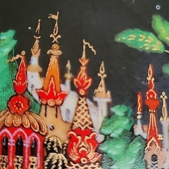 Vintage USSR Russian Folk Tale Vinogradoff Palekh Plates Handpainted Collectible - Picture 16 of 16